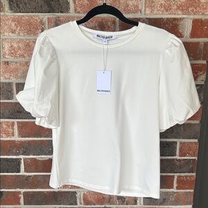 Walter Baker White Puff Sleeve Blouse